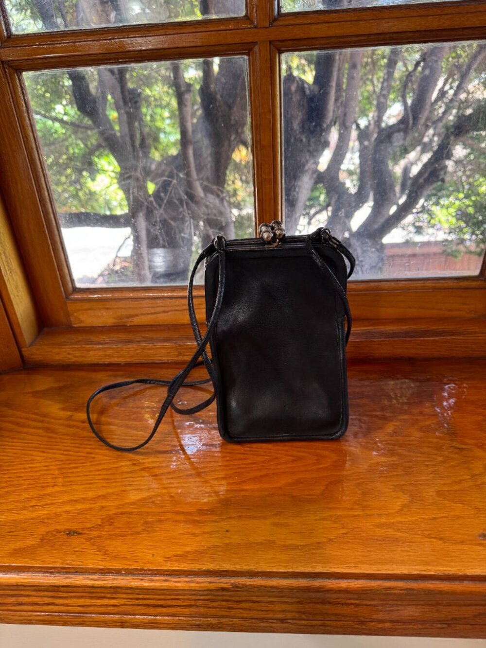 Coach Vintage Bonnie Cashin Double Entry Kisslock, Black